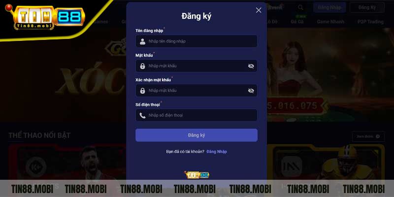 Quy trình tham gia cá cược tại sảnh nhà cái tin88